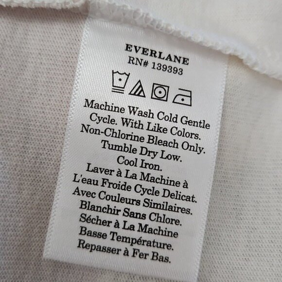 Everlane Striped Collared Polo Shirt Size XS New Organic Cotton Preppy Office - Picture 7 of 8